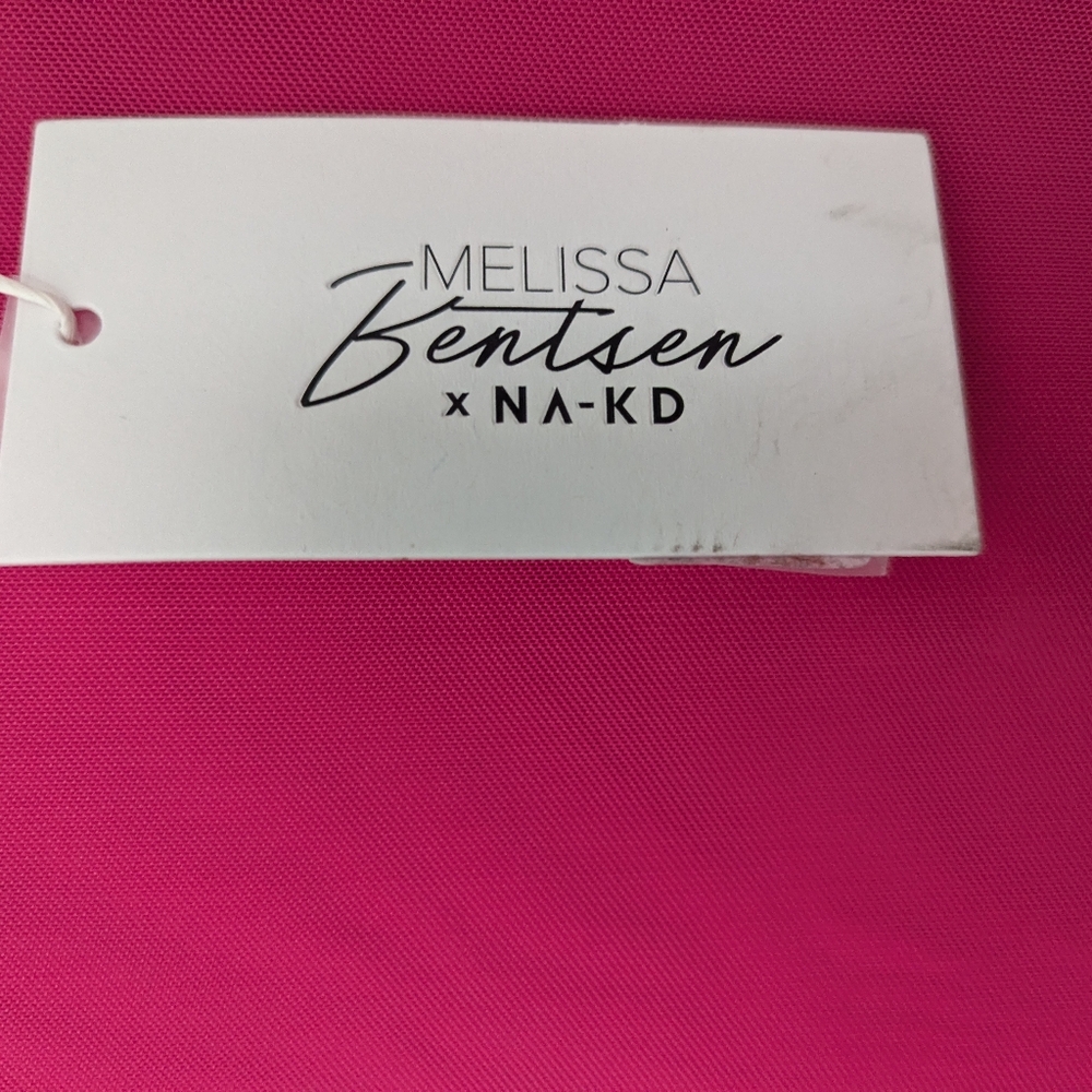 MELISSA BENTSEN x‎ NA-KD Mesh Bodycon Mini Dress Large Pink - Picture 6 of 13